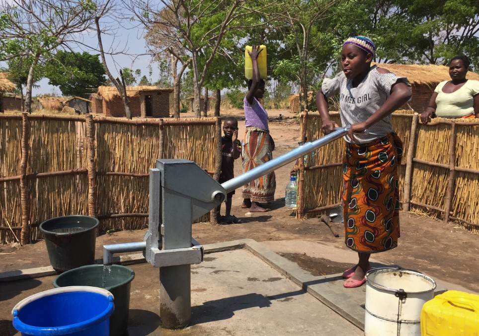 Projektfoto Brunnenbau Malawi 