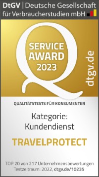 TravelProtect Service Award DtGV