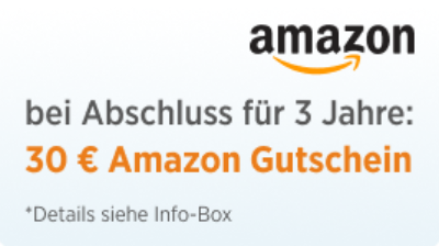 30 € Amazon-Gutschein bei Abschluss für 3 Jahre