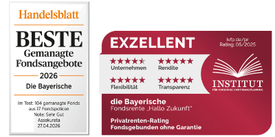 Siegel Fondsrente von Handelsblatt und IVFP