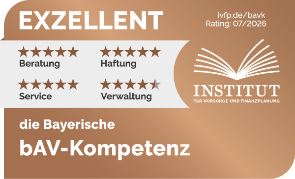 die Bayerische IVFP Rating bAV-Kompetenz "Exzellent"