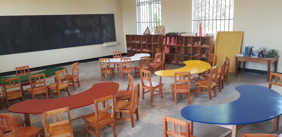 Fertig gebaute Pre Primary School in Isele, Tansania