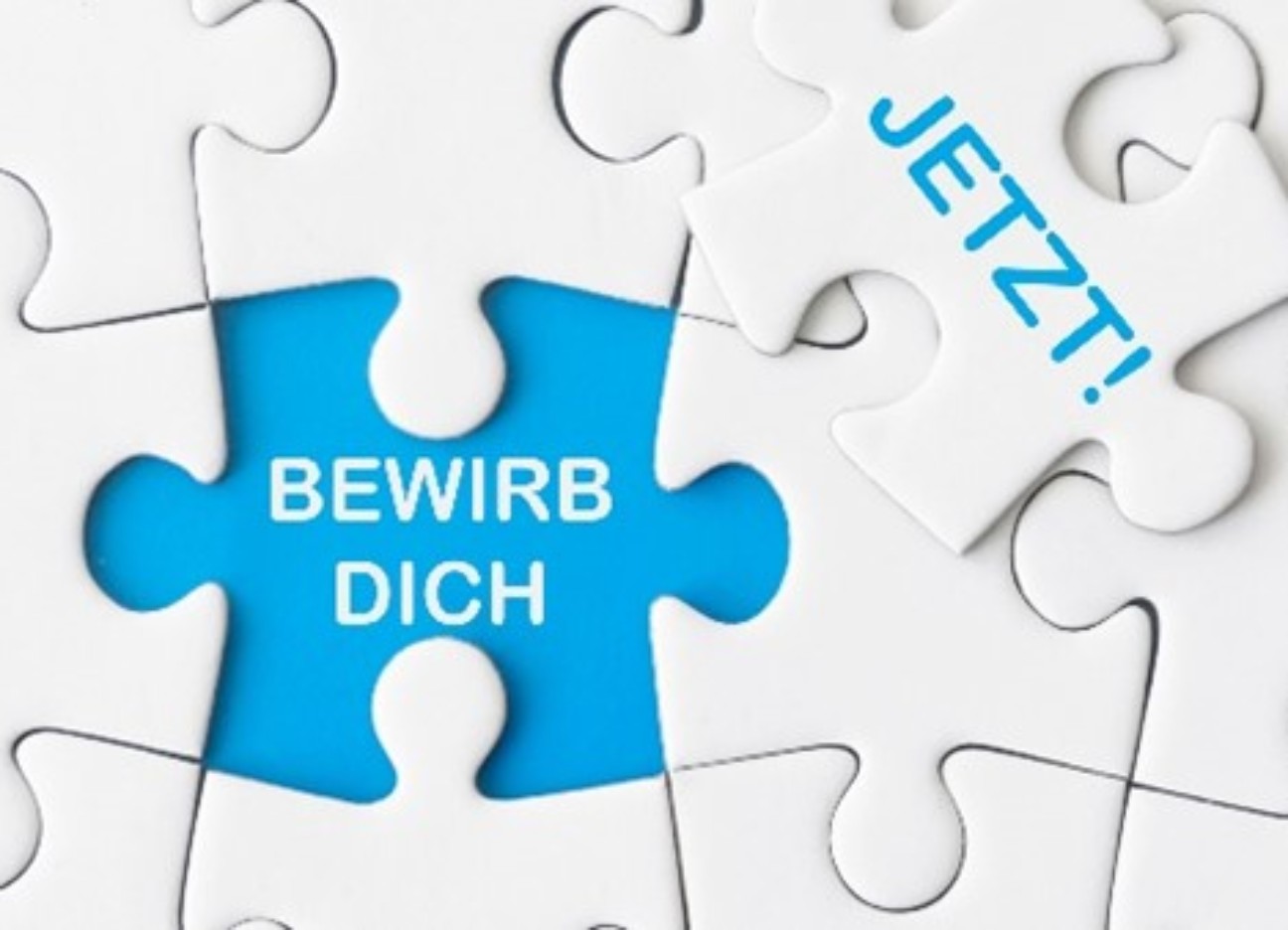 Puzzle mit Schriftzug "Bewirb dich jetzt"