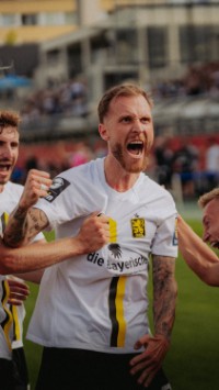 Spieler des TSV 1860 Tim Rieder während eines Fußballspiels