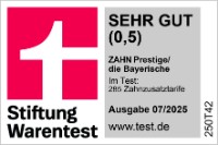Zahn Prestige der Bayerischen: Testsieger bei Stiftung Warentest Ausgabe 07/2025