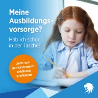 Social Media Kindergeldaktion - Vorlage 3 "Meine Ausbildungsvorsorge"