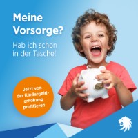 Social Media Kindergeldaktion - Vorlage 2 "Meine Vorsorge"