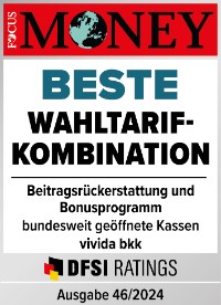 Siegel vivida bkk beste Wahltarif-Kombination