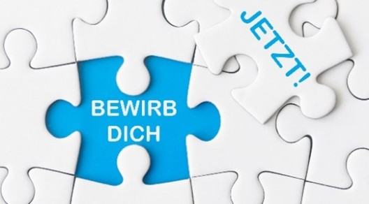 Puzzle mit Schriftzug "Bewirb dich jetzt"
