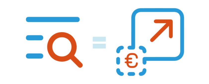 Symbol für Euro und Pfeil nach oben