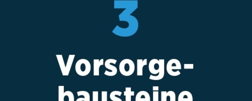 Grafische Darstellung zur Anzahl der 3 Vorsorgebausteine