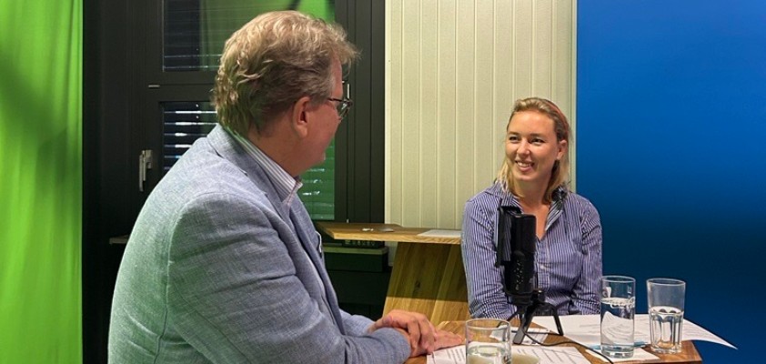 Bild von der ersten Podcast Aufnahme.