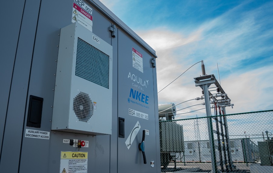 Nahe Ansicht eines Energiespeichers