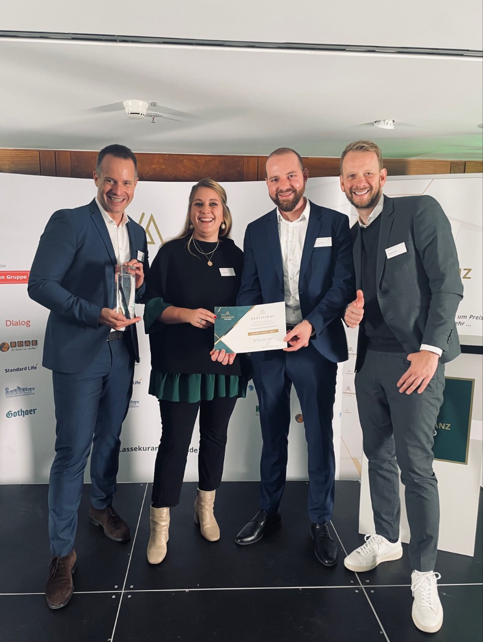Gewinnerfoto beim Assekuranz-Award 2022 Gewinnerfoto beim Assekuranz-Award 2022
