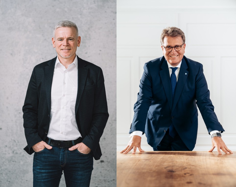 Pressebild Andreas Molitor und Martin Gräfer Andreas Molitor, Leiter Kundenentwicklung bei KESSEL und Martin Gräfer, Mitglied des Vorstands der Versicherungsgruppe die Bayerische.<br/>