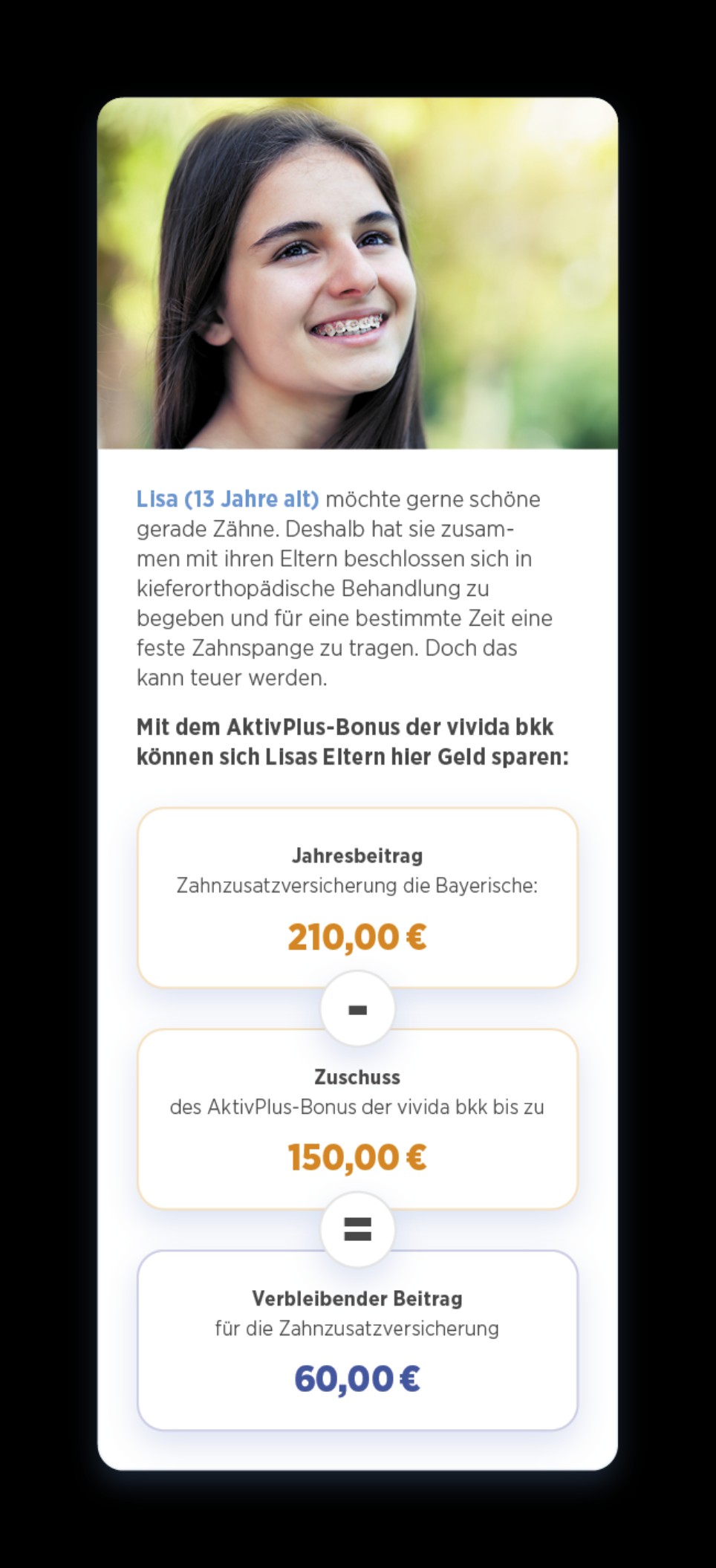 Vivida BKK Leistungsbeispiel Person 1 (mobile) Vivida BKK Leistungsbeispiel Person 1 (mobile)