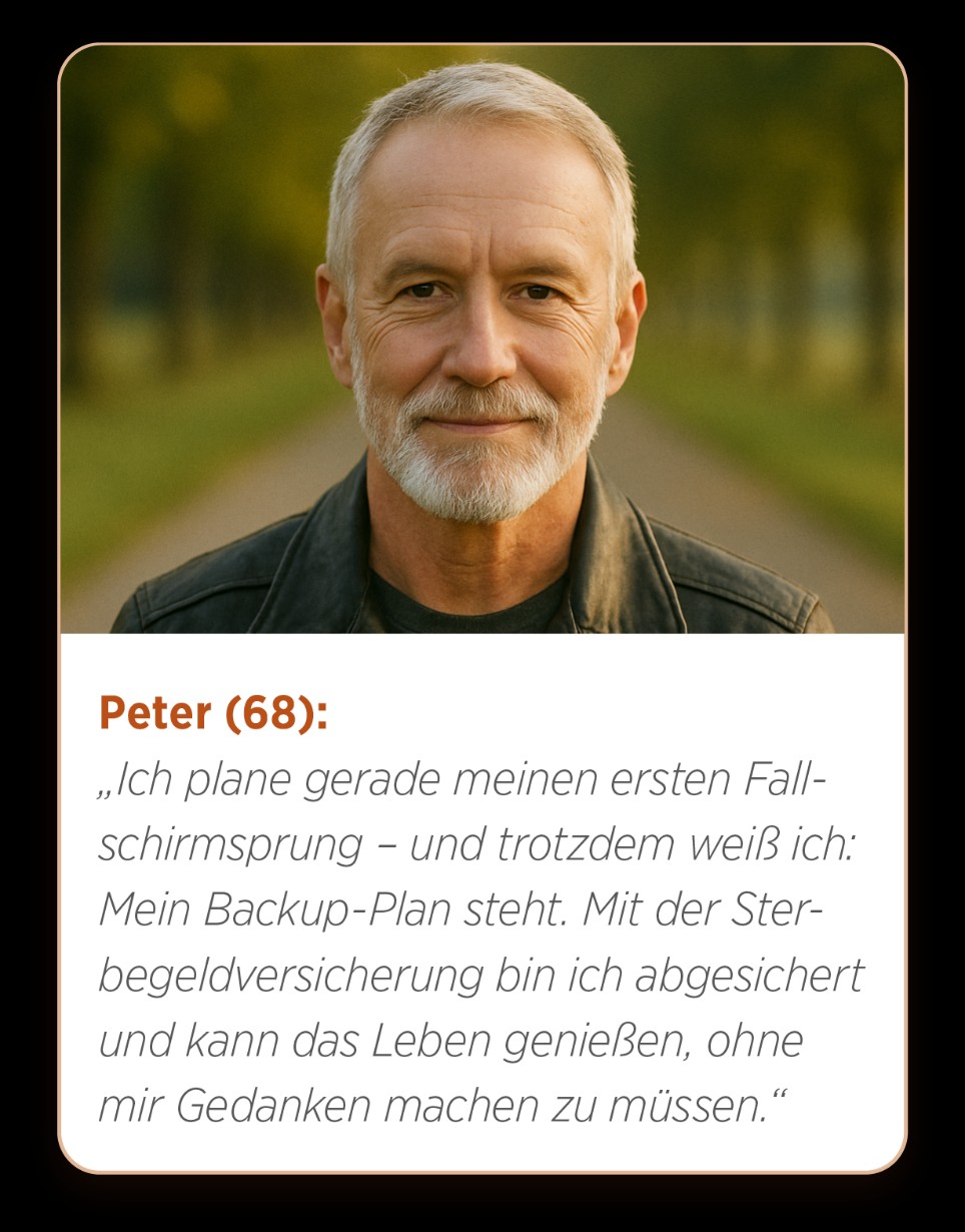 Ein älterer Herr lächelt in die Kamera Ein älterer Herr lächelt in die Kamera