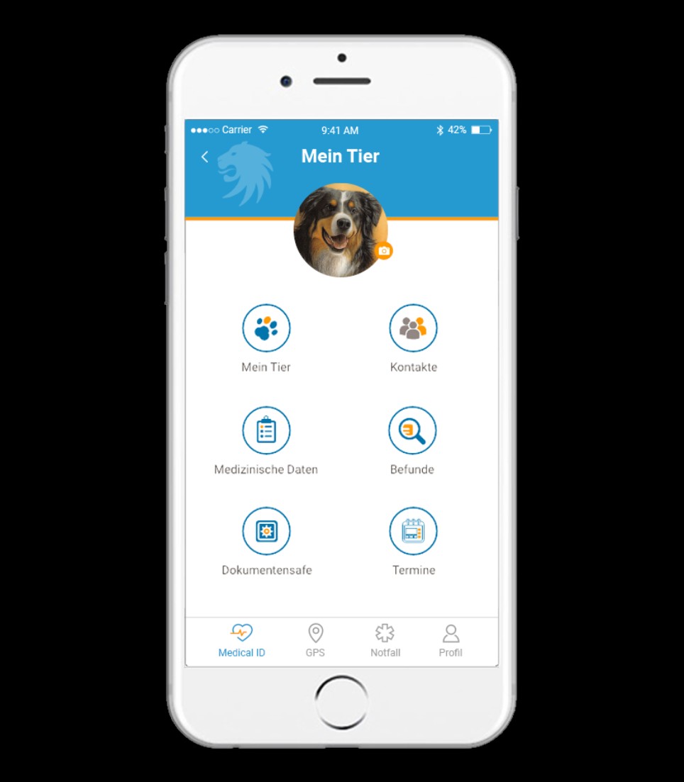 MockUp von der PrimePet App