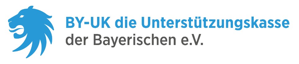 Logo mit dem Schriftzug "BY-UK die Unterstützungskasse der Bayerischen e.V."