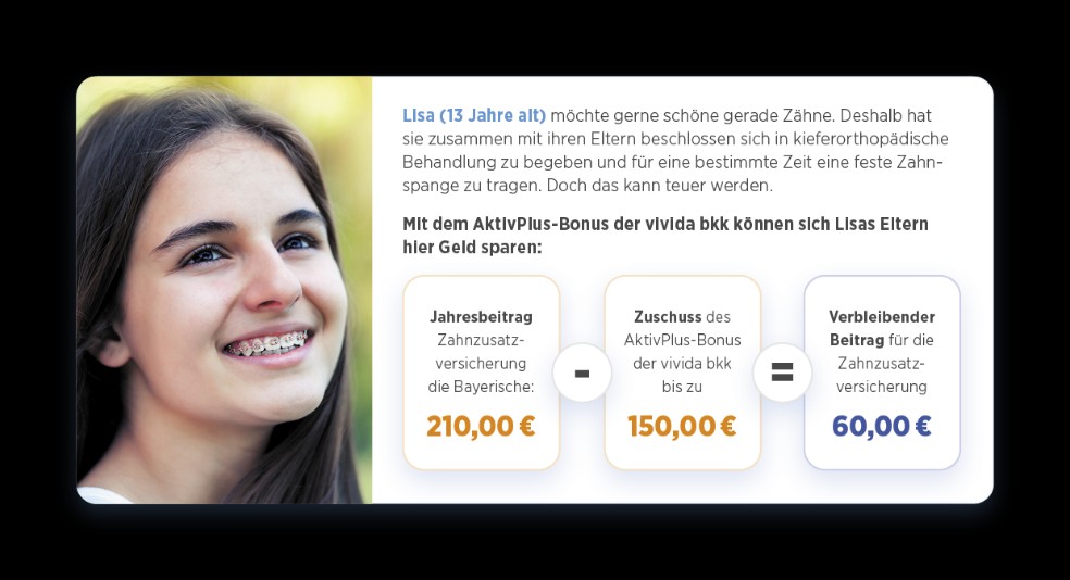 Vivida BKK Leistungsbeispiel Person 1 Vivida BKK Leistungsbeispiel Person 1