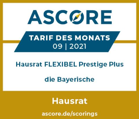 Die Bayerische Ascore Hausrat Tarifdesmonats