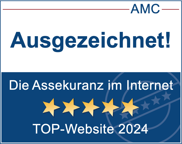 AMC-Siegel Auszeichnung als Top Website 2024