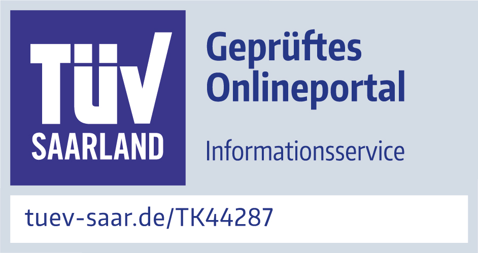 TÜV geprüftes Onlineportal