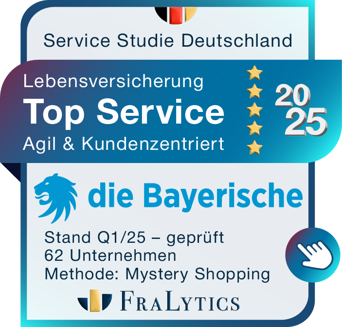 Rating-Siegel Fralytics - Service Lebensversicherungen