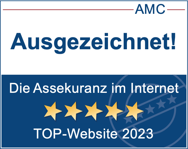 AMC-Siegel Auszeichnung als Top Website 2023